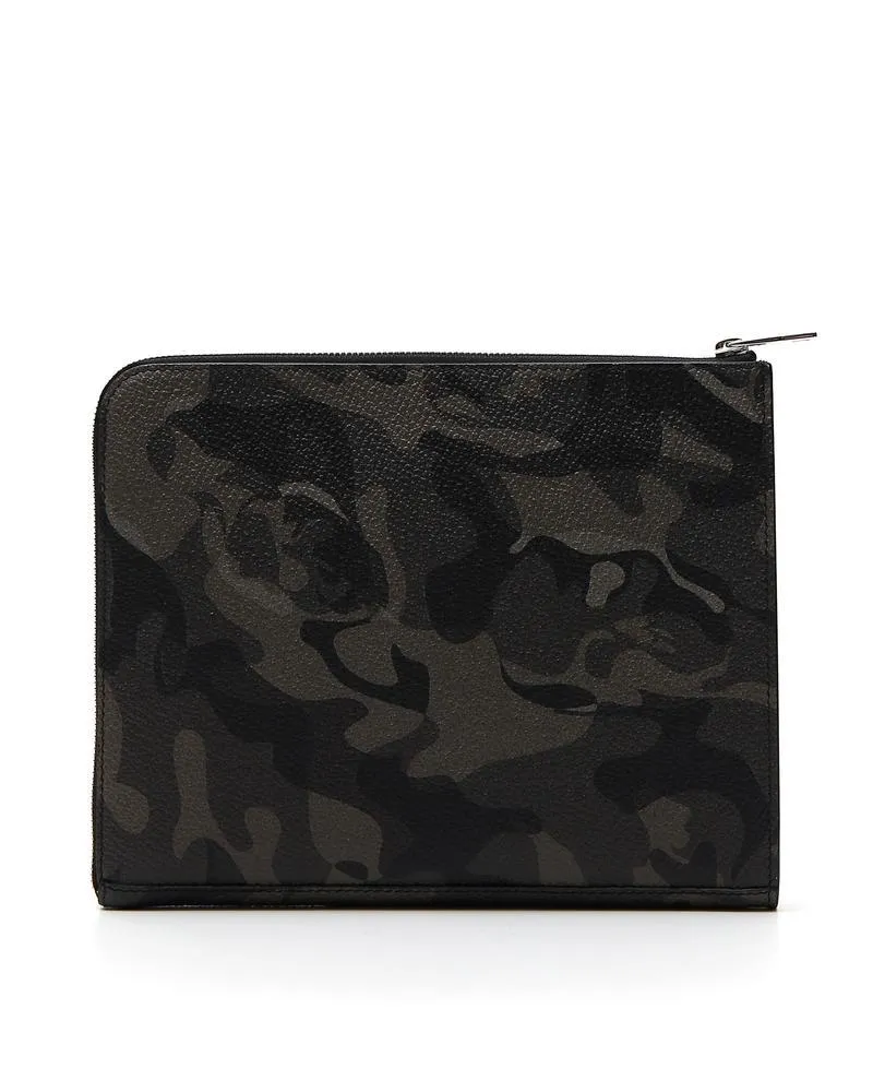 Alexander McQueen Camouflage Zip Clutch