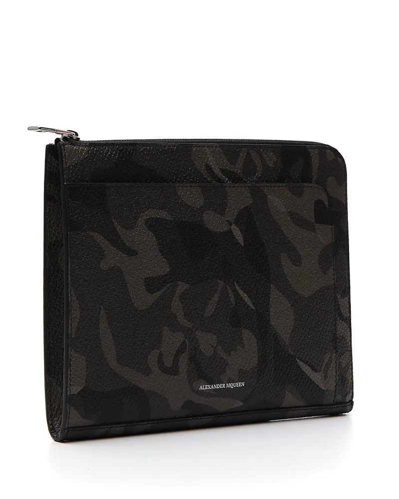 Alexander McQueen Camouflage Zip Clutch