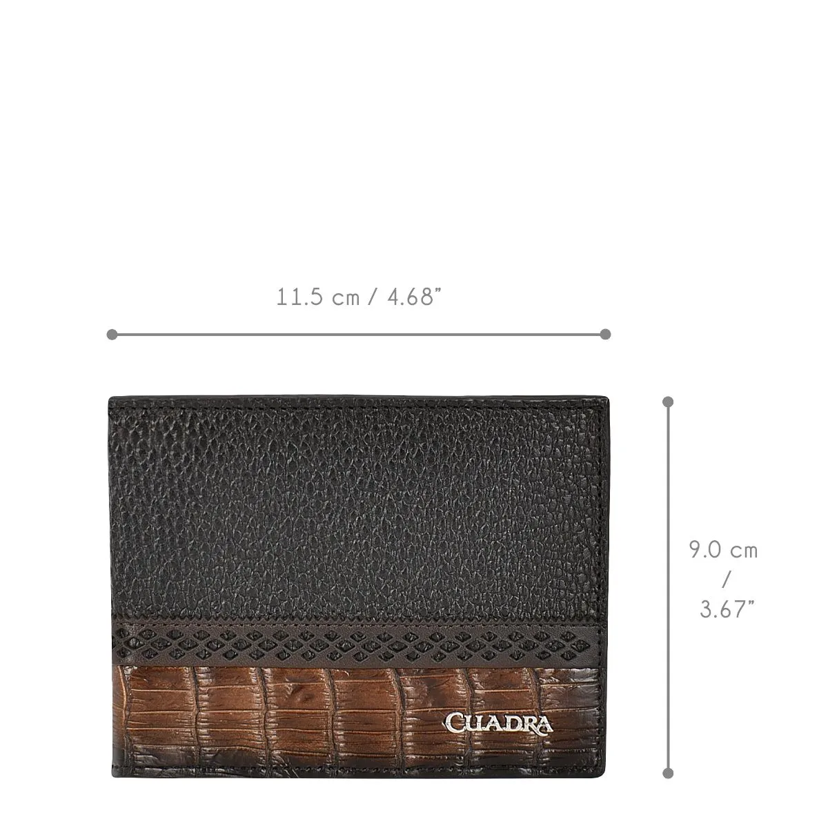 BC012NL - Cuadra maple exotic bifold wallet in niloticus leather for men