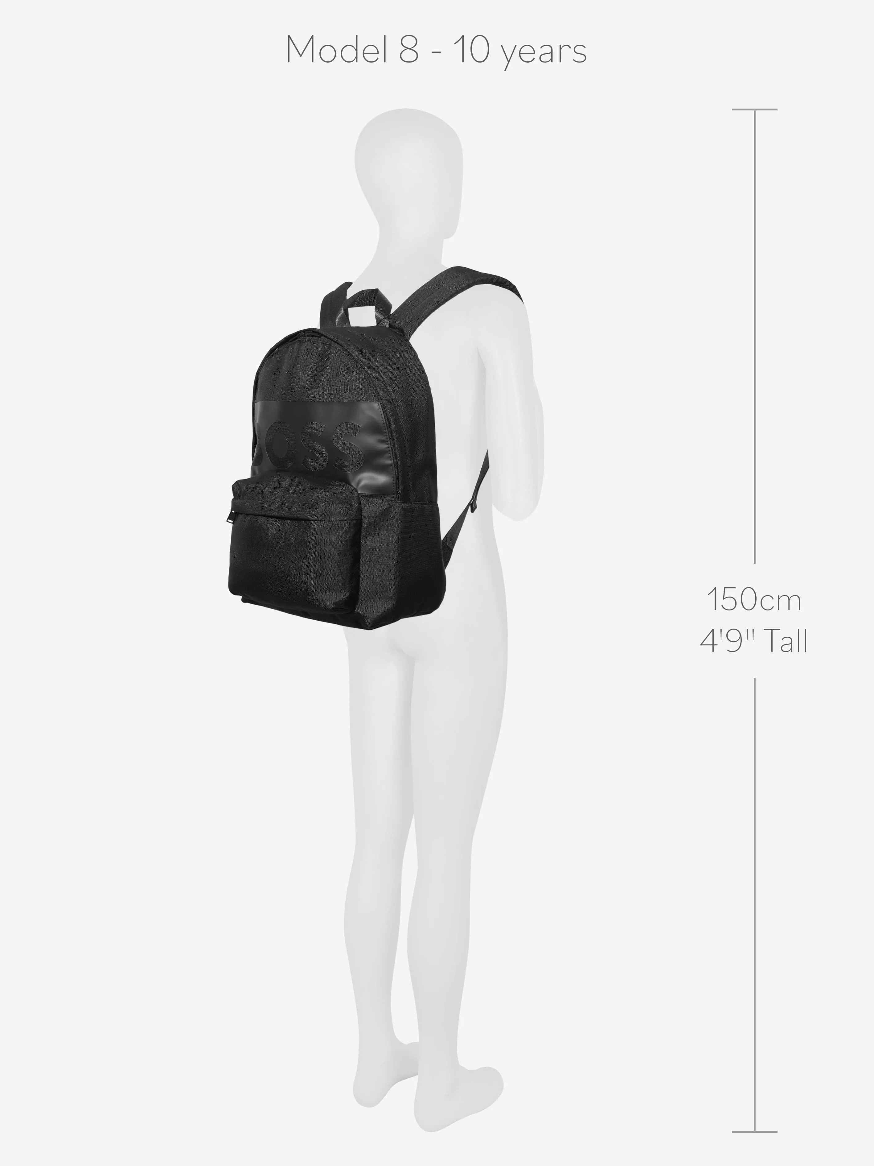 BOSS Boys Logo Rucksack in Black