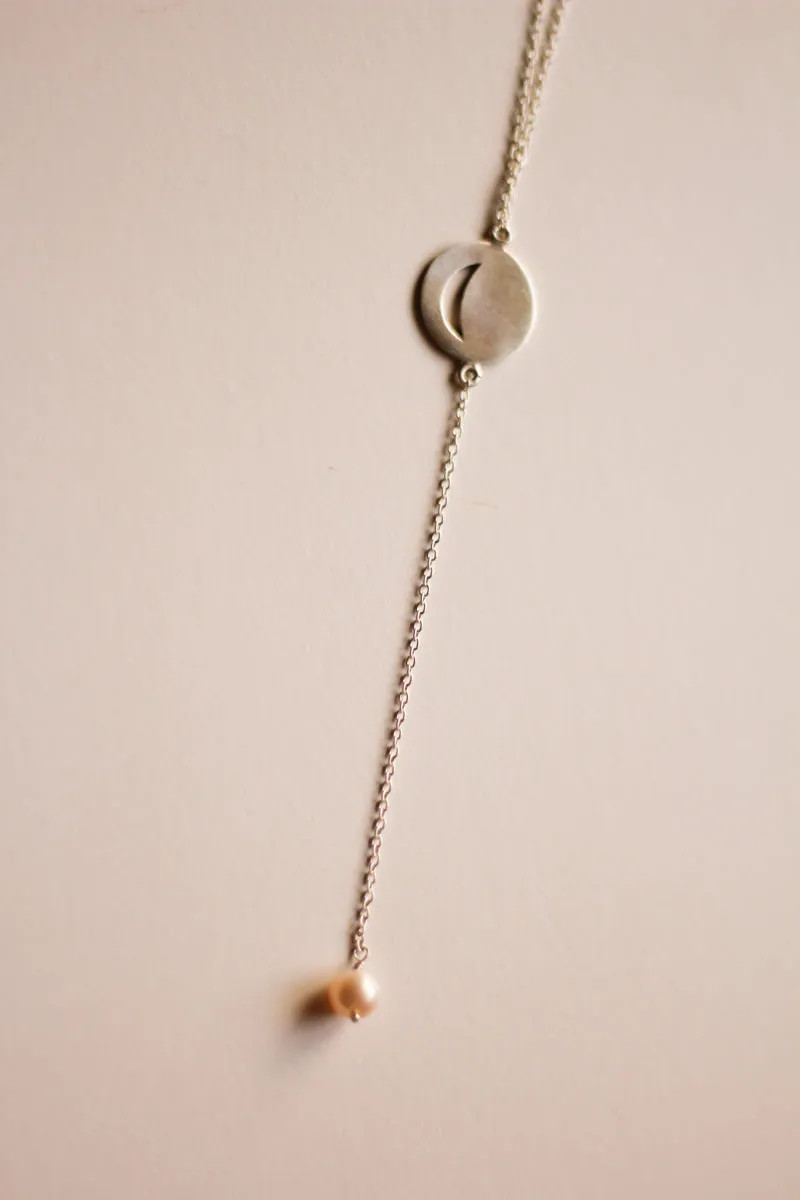 Bulan Chandelier Necklace (Silver)