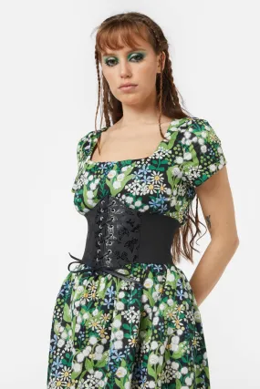 Butterfly Print Corset Belt