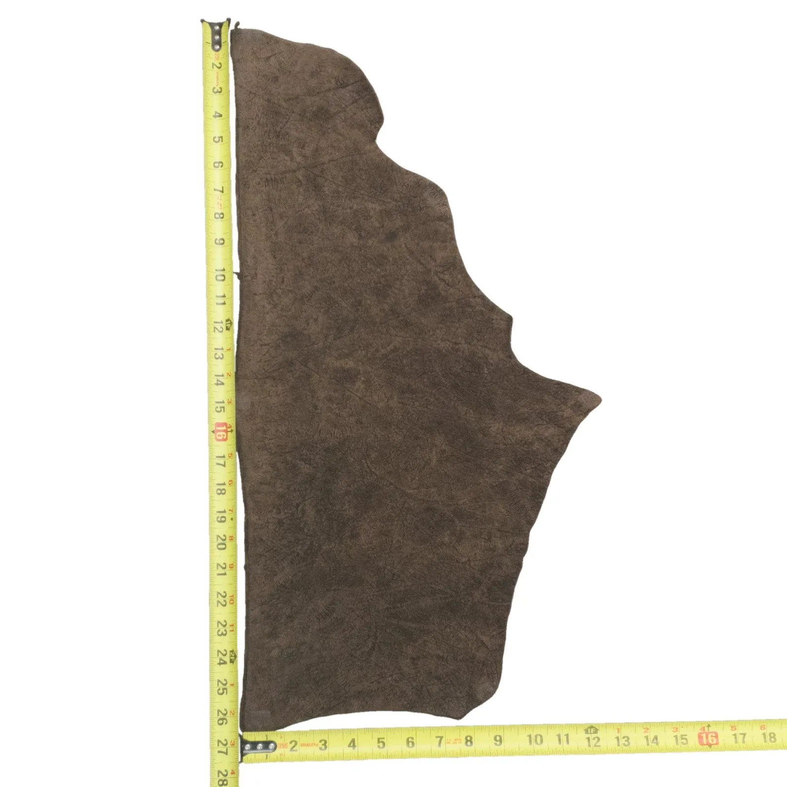 Chocolate Brown, 5-6 oz, 1-5 Sq Ft, Genuine Hippo Hides