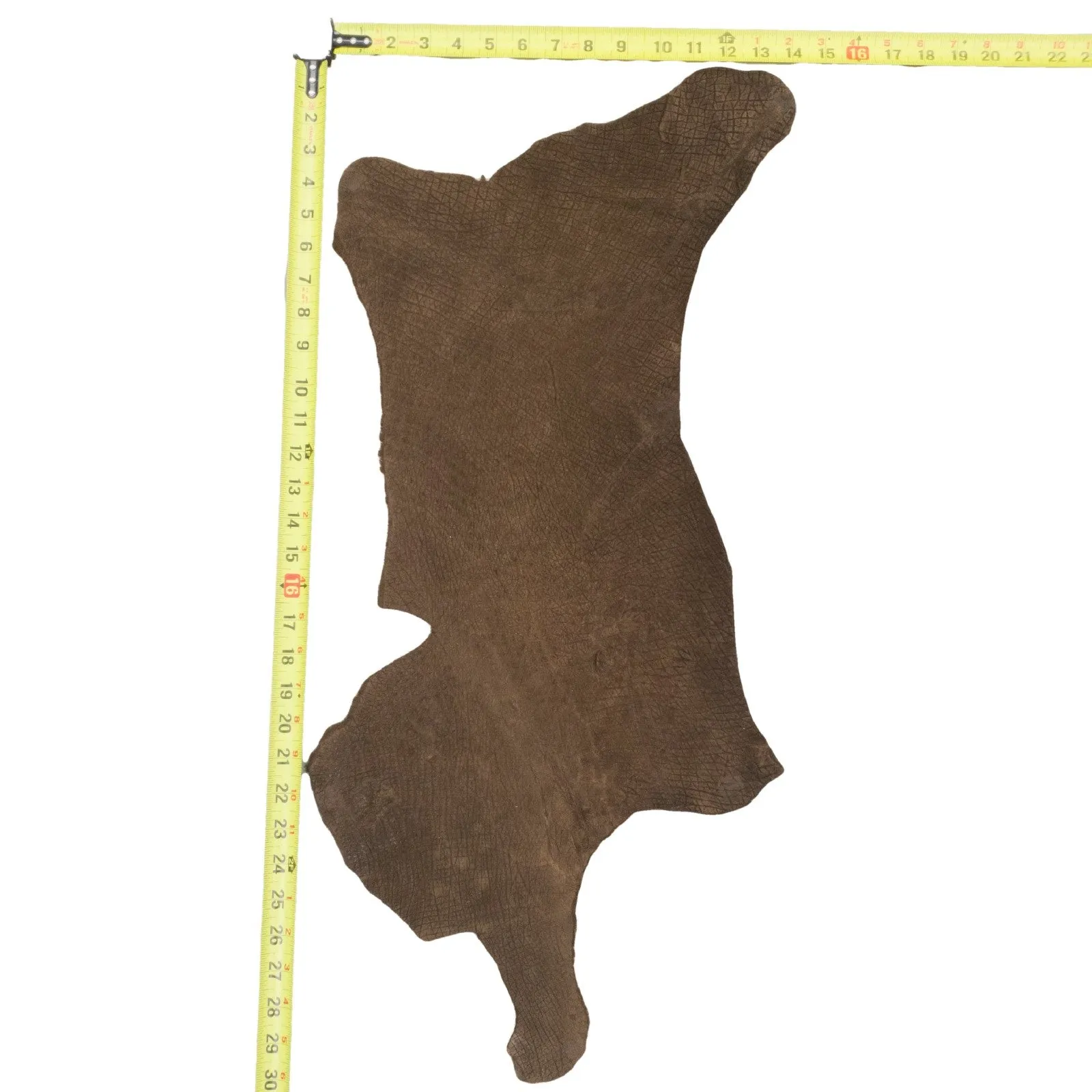 Chocolate Brown, 5-6 oz, 1-5 Sq Ft, Genuine Hippo Hides