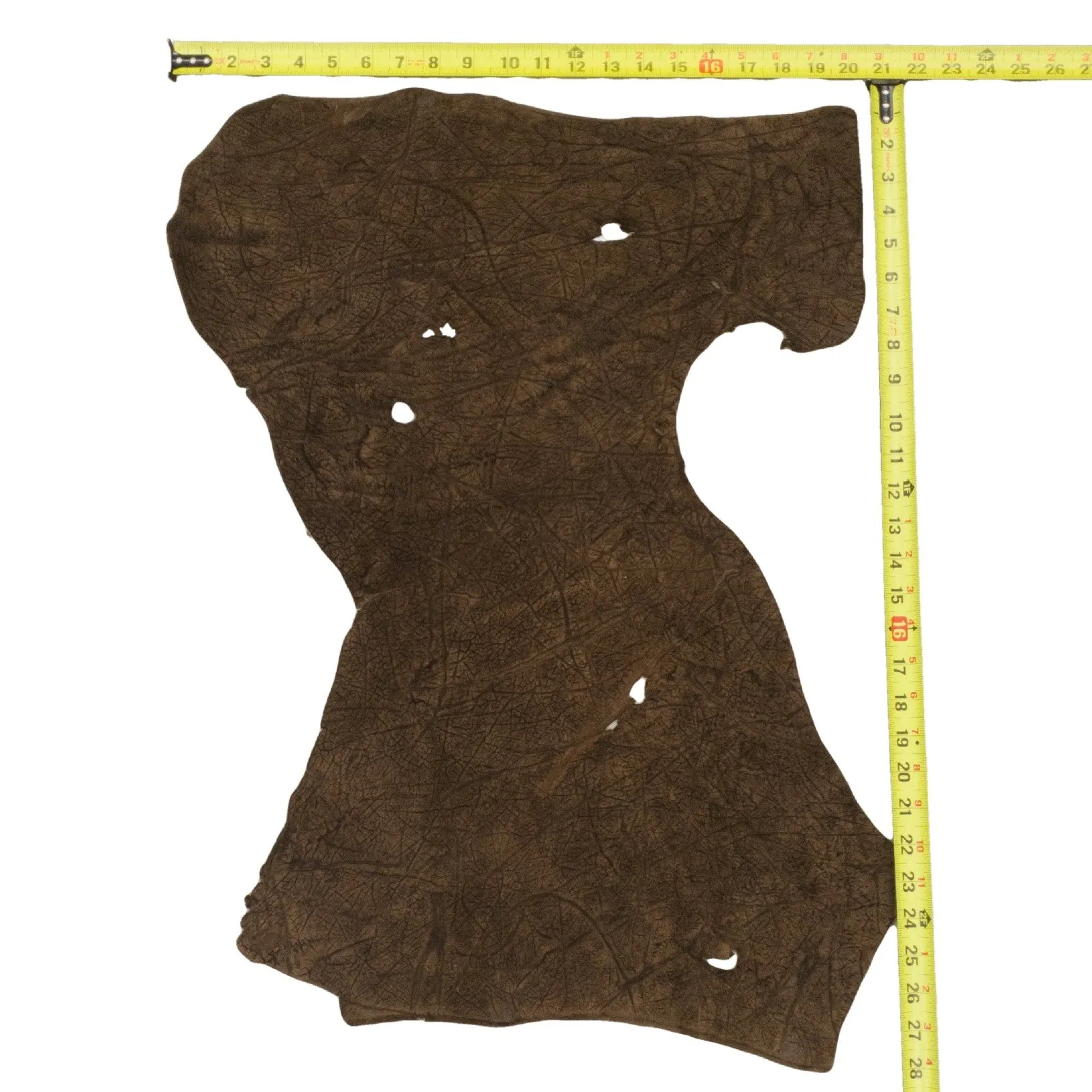 Chocolate Brown, 5-6 oz, 1-5 Sq Ft, Genuine Hippo Hides