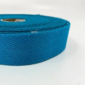 Cotton Webbing - Teal - 30mm