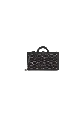 Crystal Embellished Long Chain Wallet