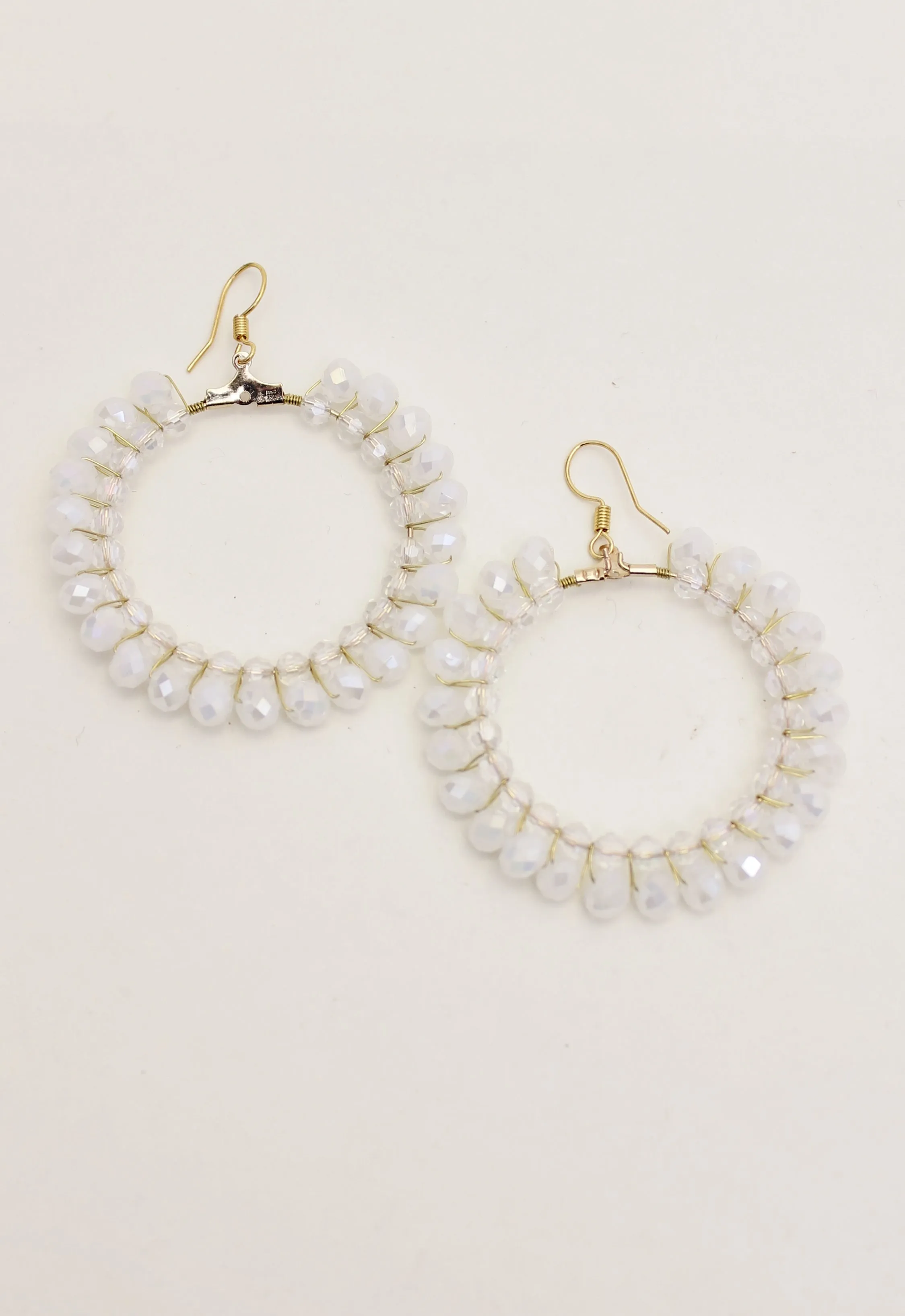 Crystal Hoop Earring