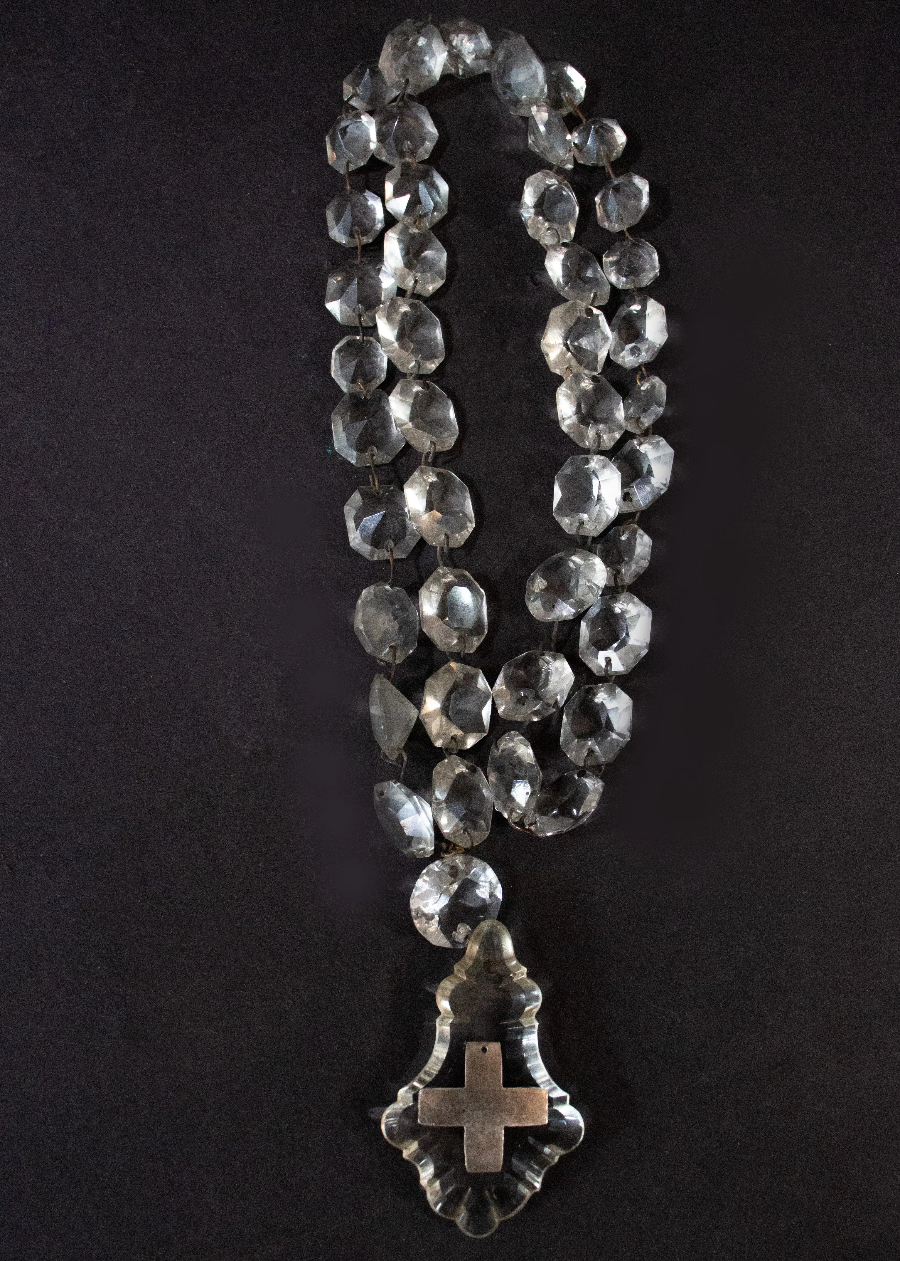 Crystal Rosary Style Necklaces