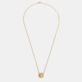 DIOR Large Rose Couture Diamond 18k Rose Gold Necklace