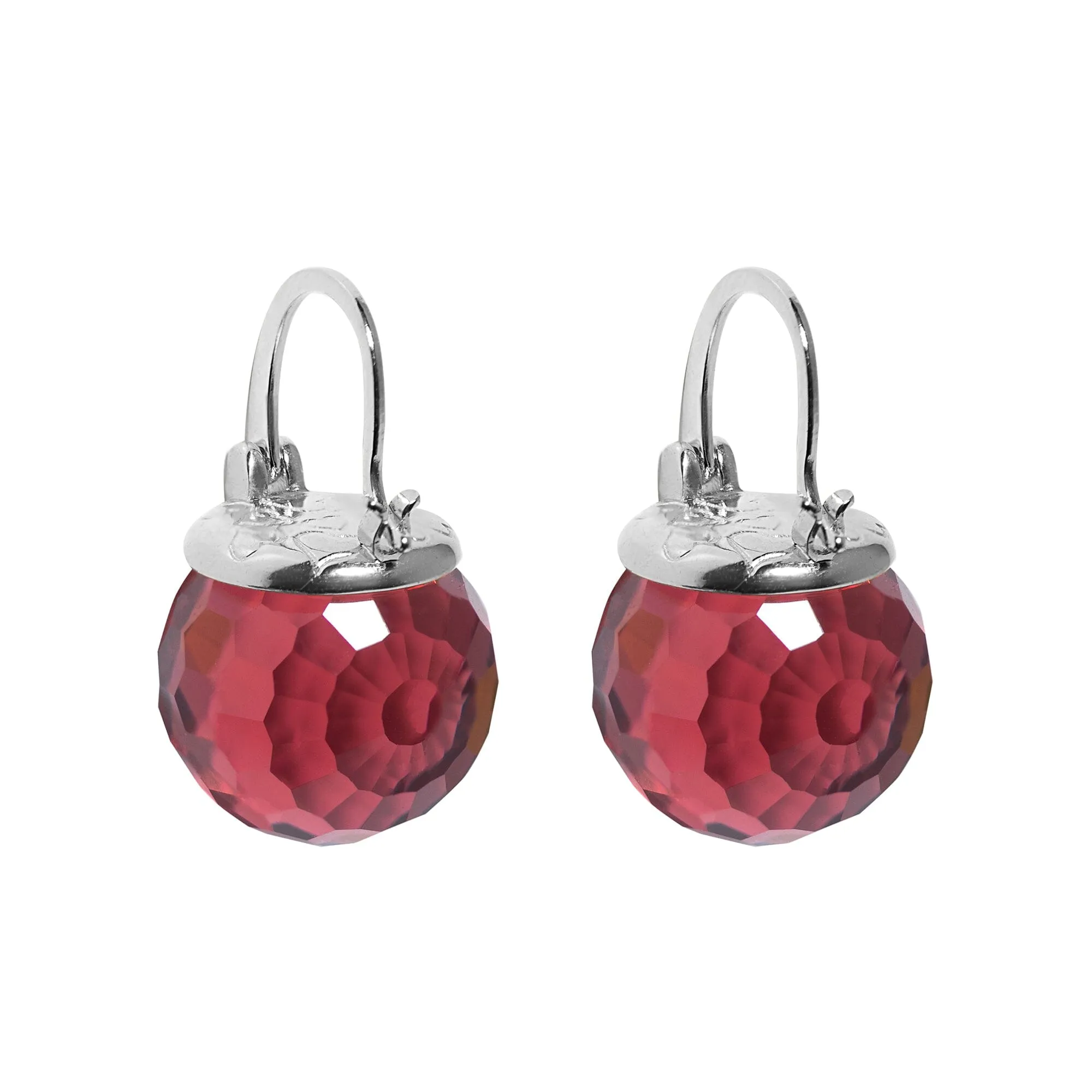 Elegant Austrian Crystal Earrings in Silver