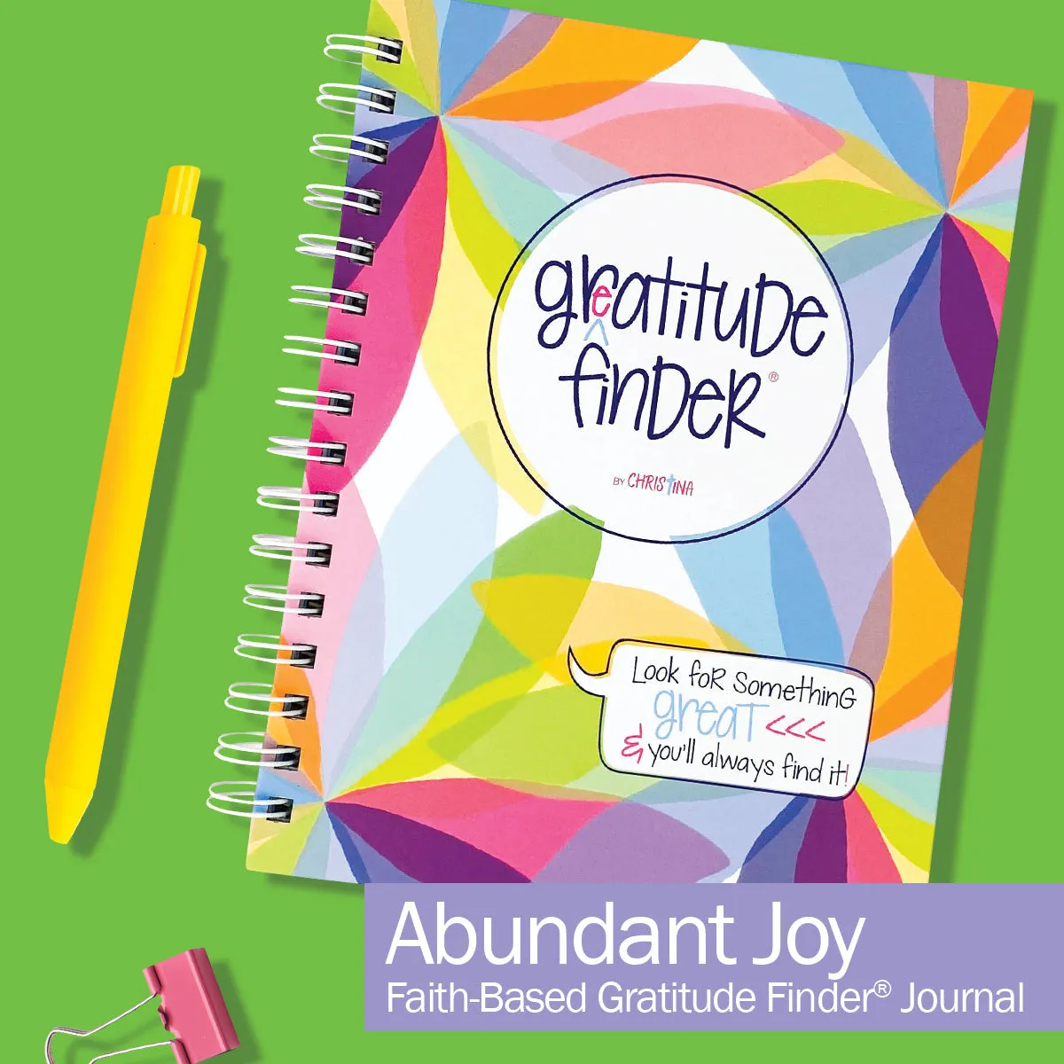 Faith-Based Gratitude Finder® Journals by Christina