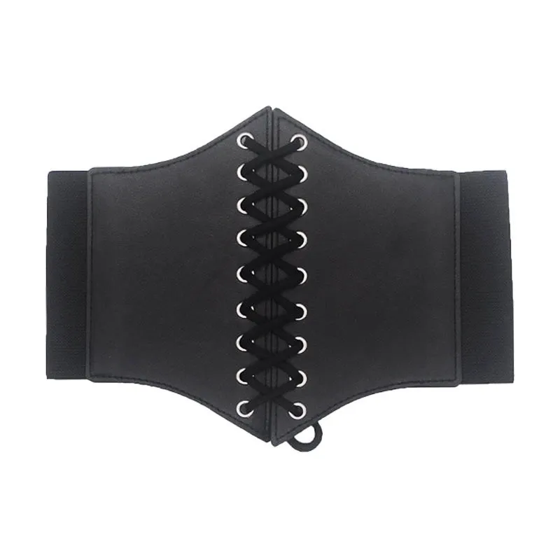 Fashion Solid Color Pu Leather Alloy Women's Corset Belts