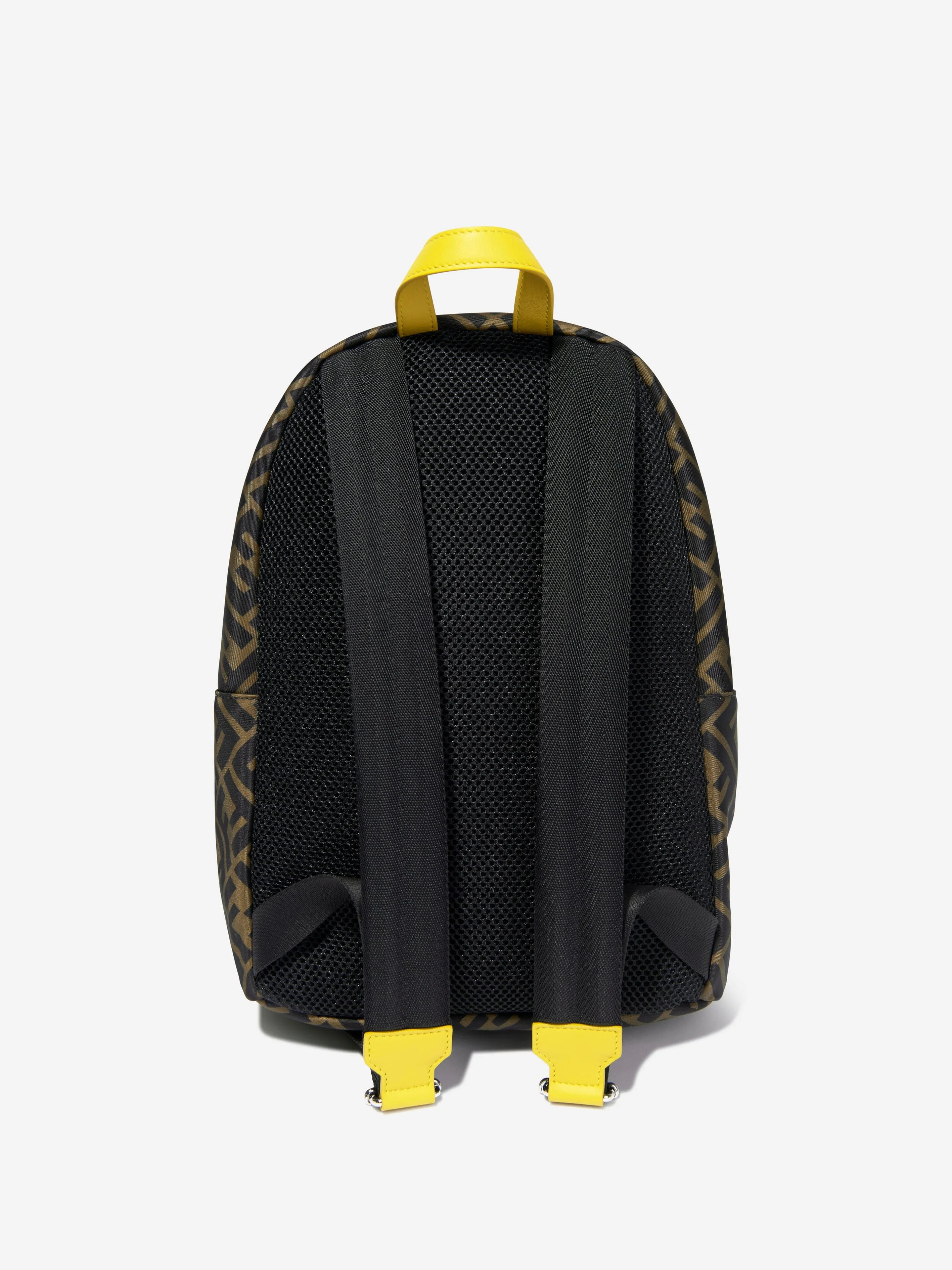 Fendi Kids FF Logo Backpack in Brown