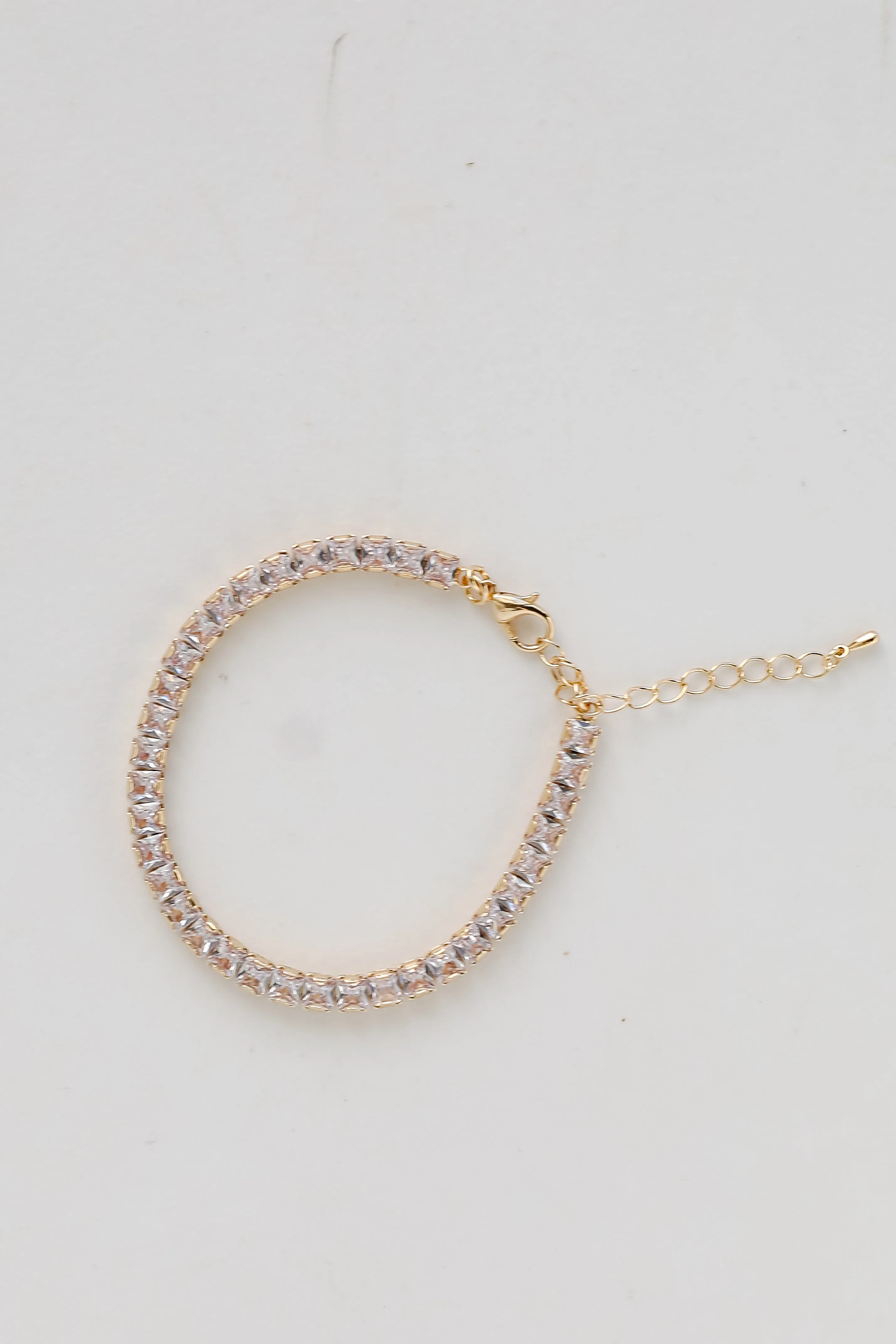 FINAL SALE - Gabi Gold Rhinestone Bracelet