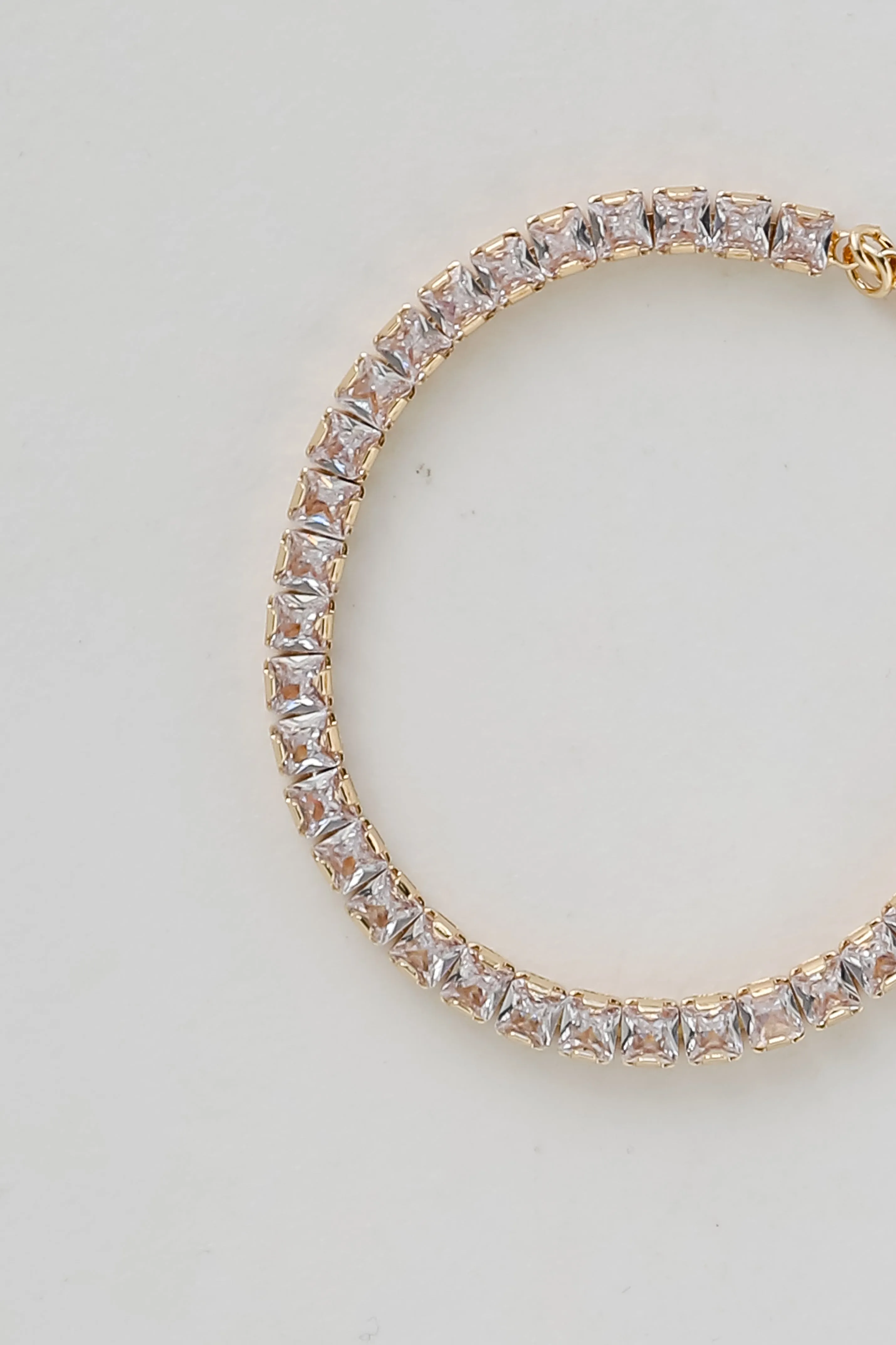 FINAL SALE - Gabi Gold Rhinestone Bracelet