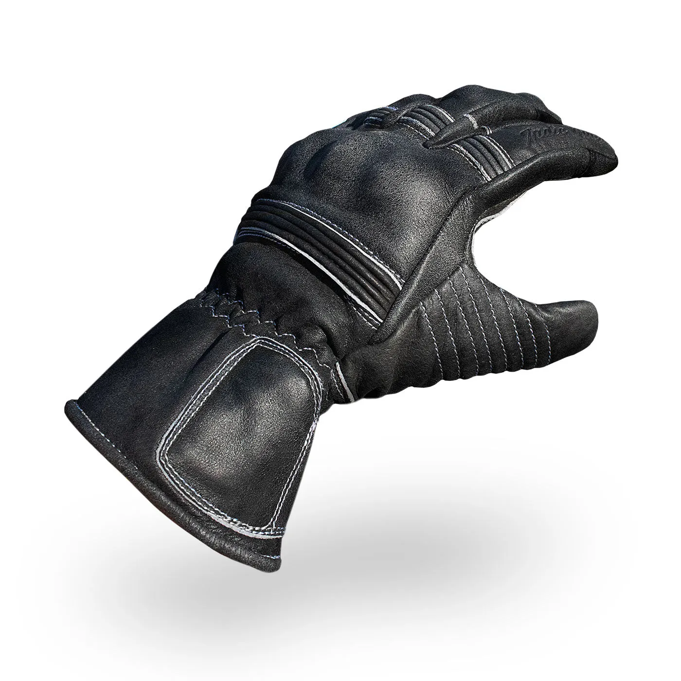 Full Gauntlet Motorcycle Gloves • Black