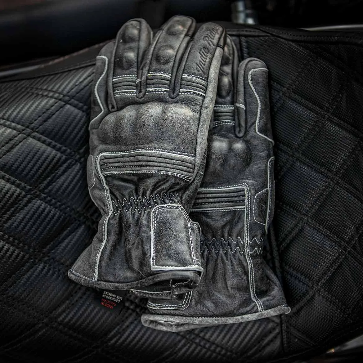 Full Gauntlet Motorcycle Gloves • Black