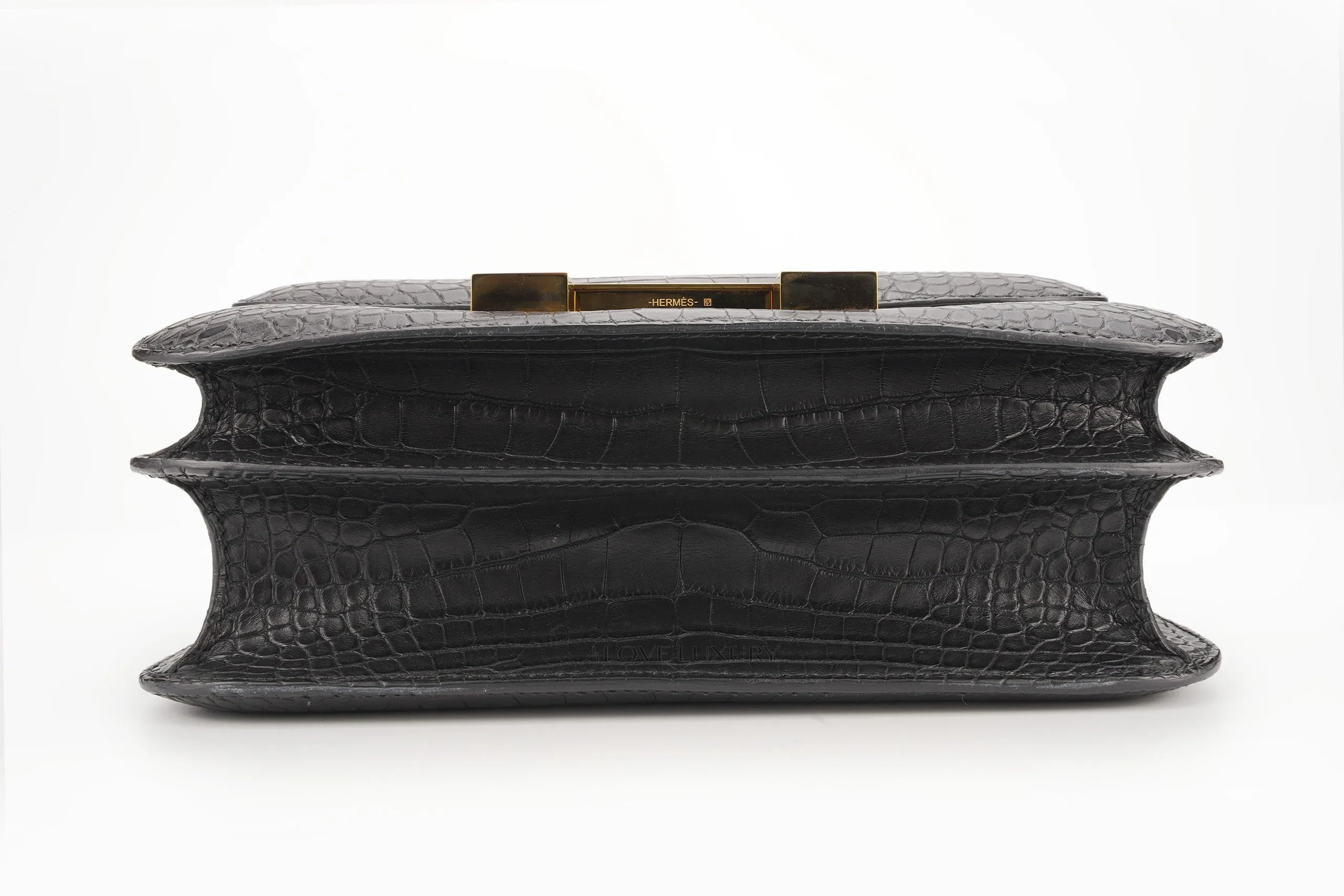 Hermès Constance 24 Exotic Alligator Black RGHW