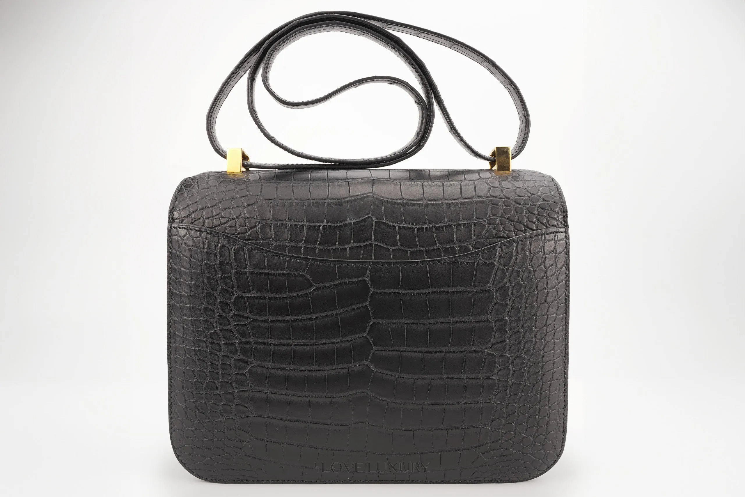 Hermès Constance 24 Exotic Alligator Black RGHW