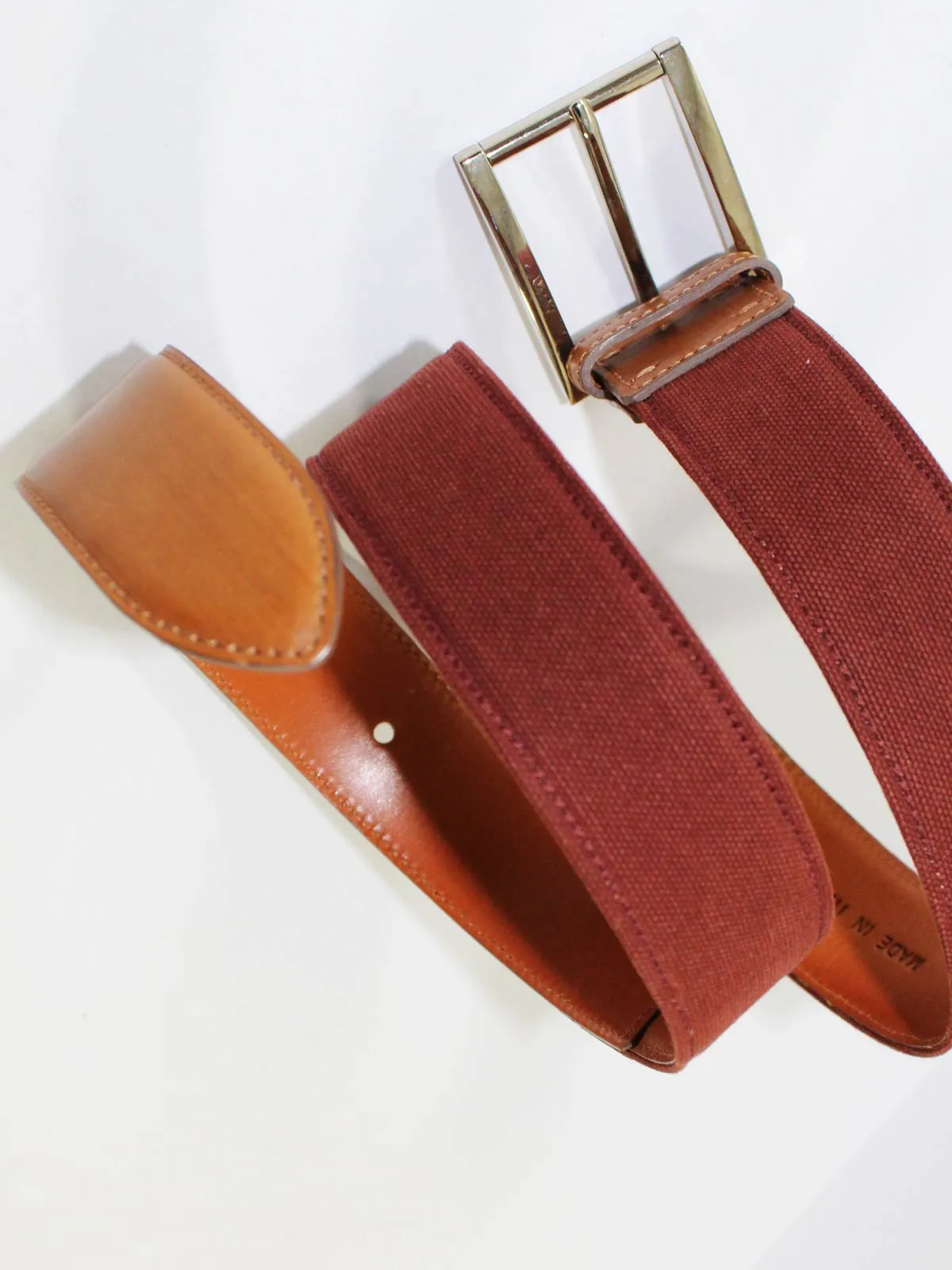 Kiton Leather Belt Cognac Men Belt 85 / 34 SALE