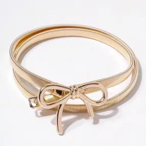 Lady Bow Knot Alloy Women's Chain Belts