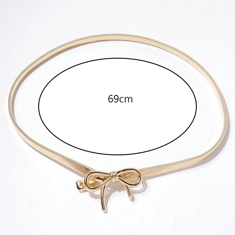 Lady Bow Knot Alloy Women's Chain Belts