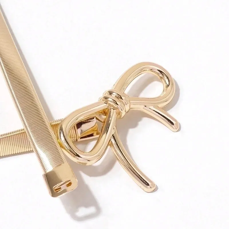 Lady Bow Knot Alloy Women's Chain Belts