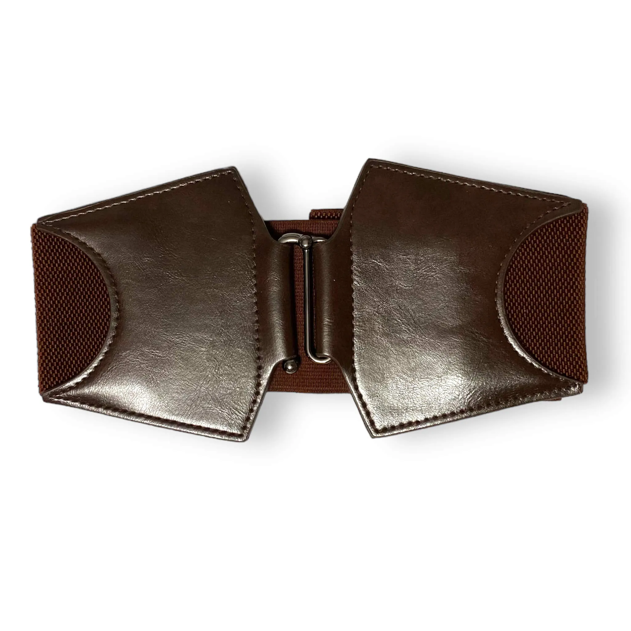 Leather Slider Buckle Corset Belt