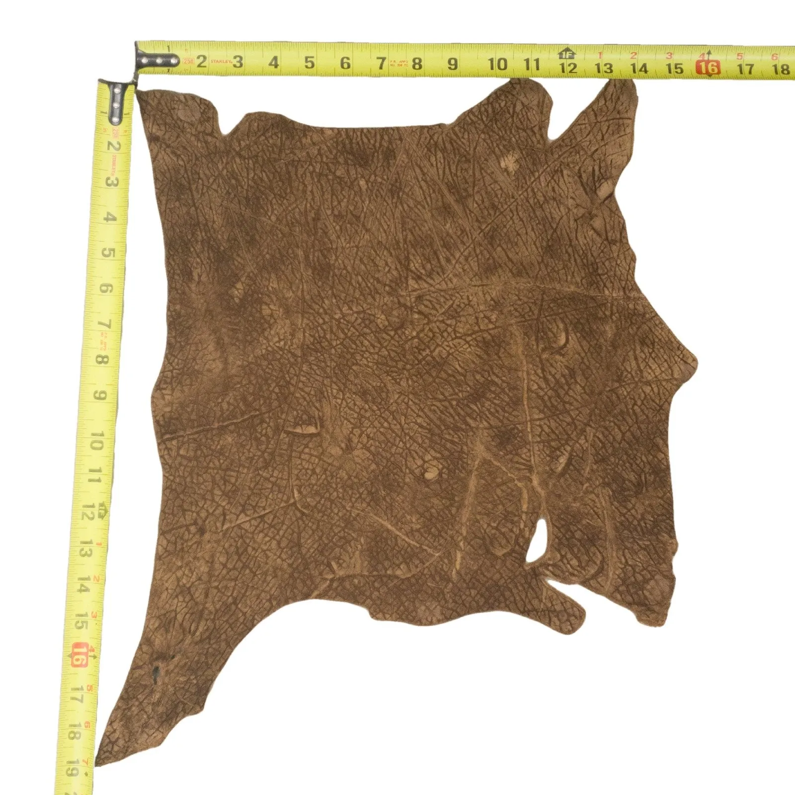 Light Sand Brown, 5-6 oz, 1-4 Sq Ft, Genuine Hippo Hides