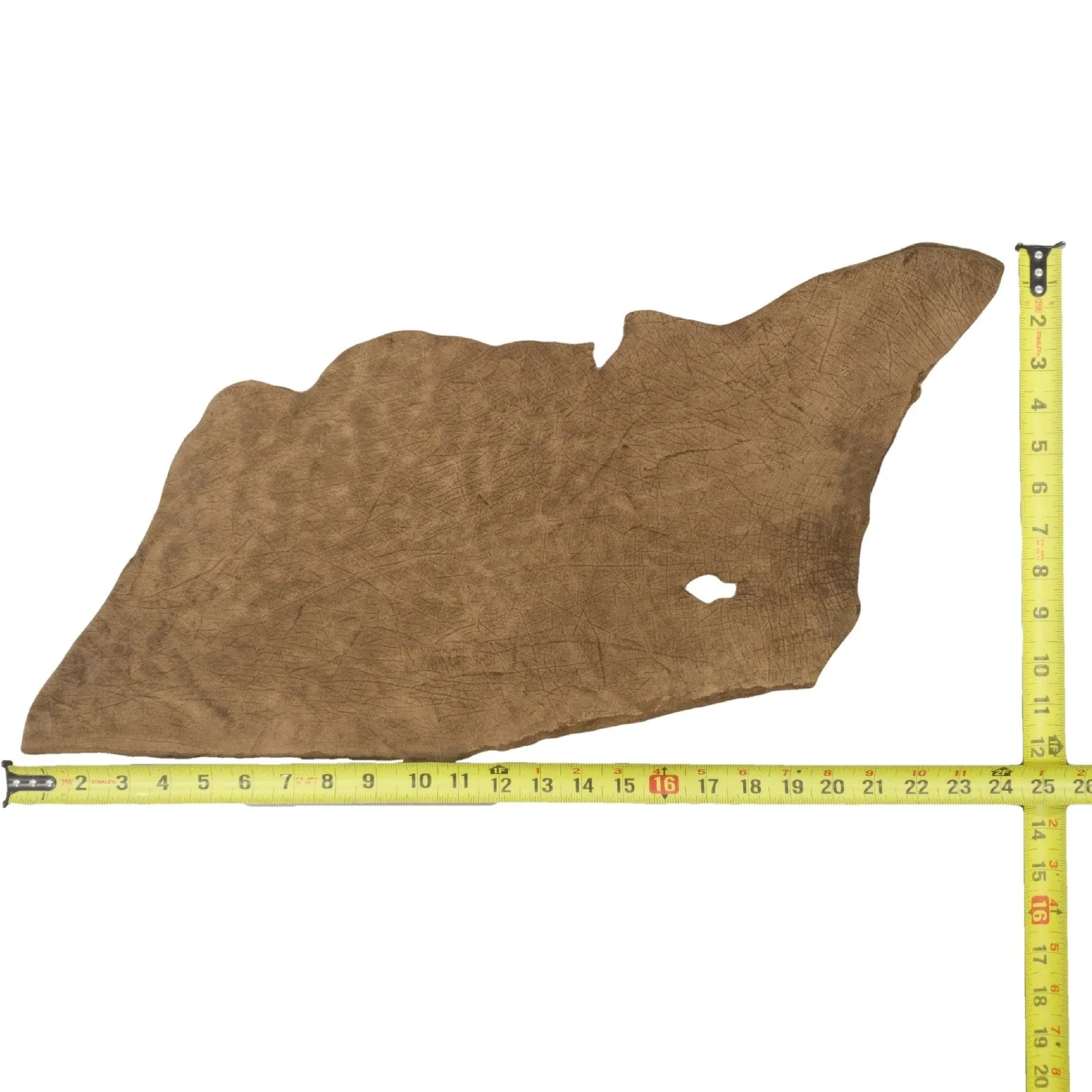 Light Sand Brown, 5-6 oz, 1-4 Sq Ft, Genuine Hippo Hides