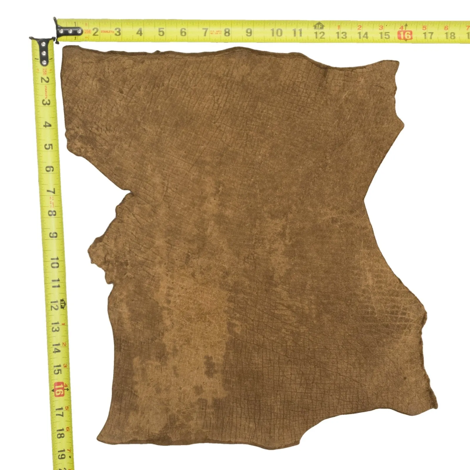 Light Sand Brown, 5-6 oz, 1-4 Sq Ft, Genuine Hippo Hides