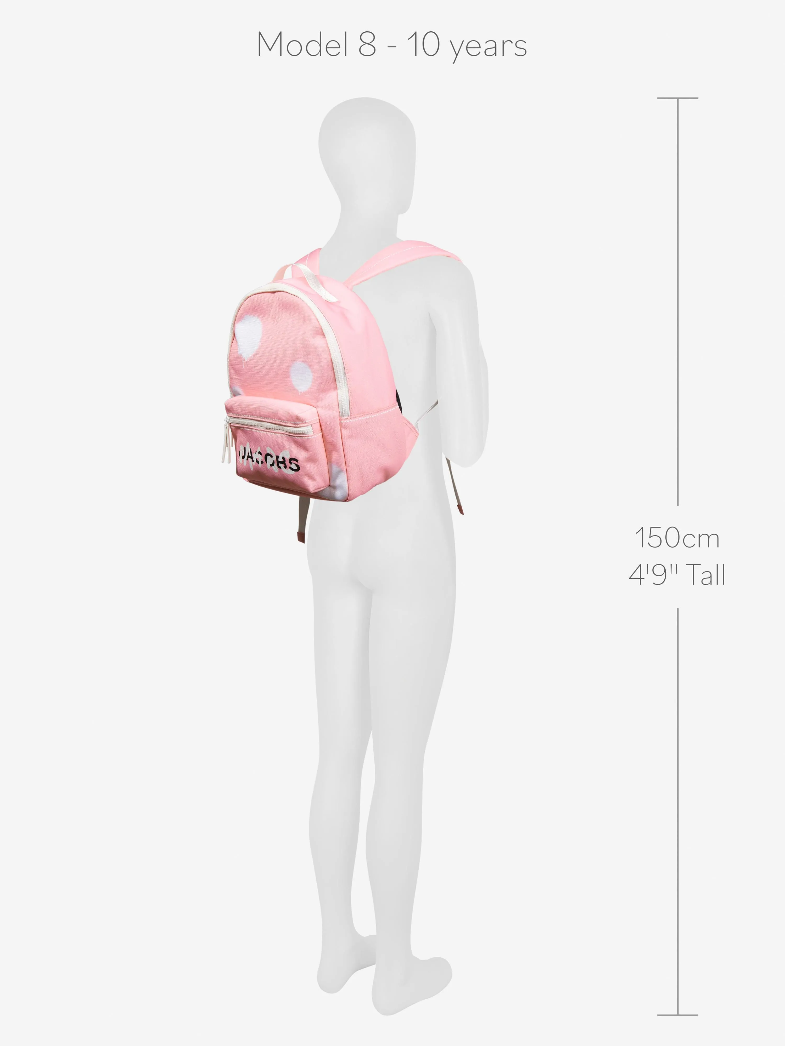 MARC JACOBS Girls Spray Spots Backpack in Pink (32cm)