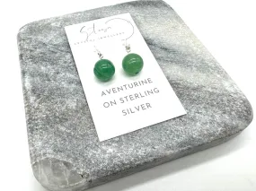 Minimalist Beaded Gemstone Earrings