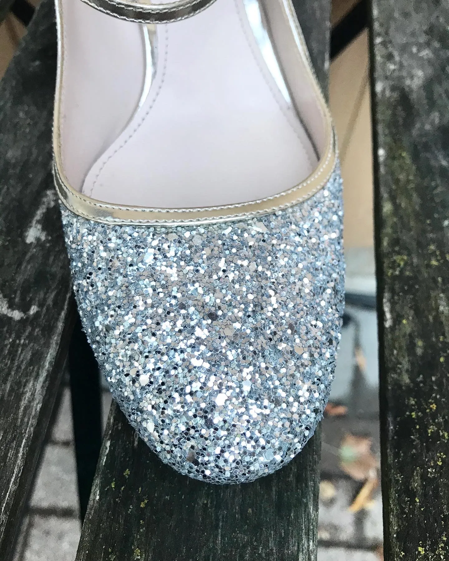 MIU MIU Glitter Crystal Embellished Mid Block Heel Mary Jane Pumps