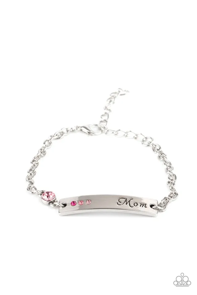 Paparazzi Bracelet ~ Mom Always Knows - Pink