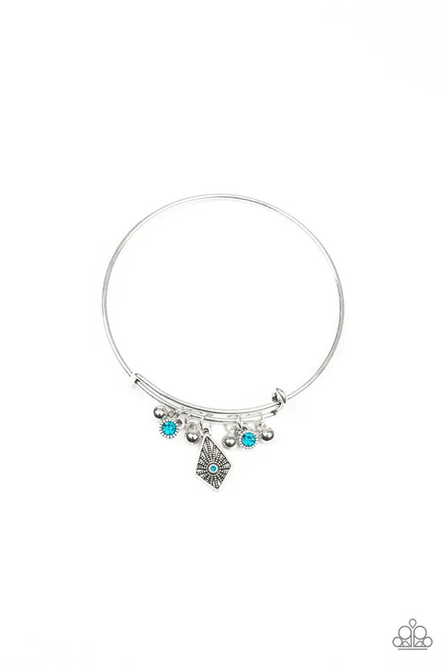 Paparazzi Bracelet ~ Treasure Charms - Blue