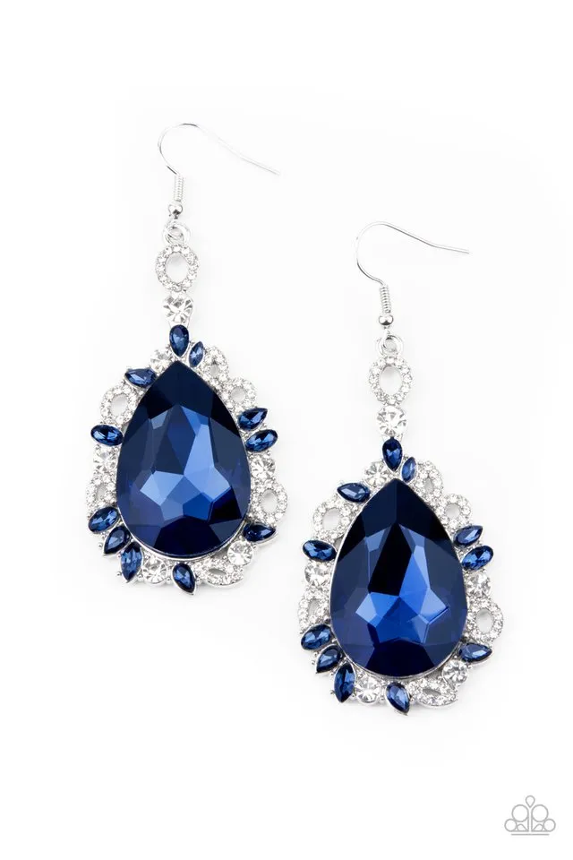 Paparazzi Earring ~ Royal Recognition - Blue