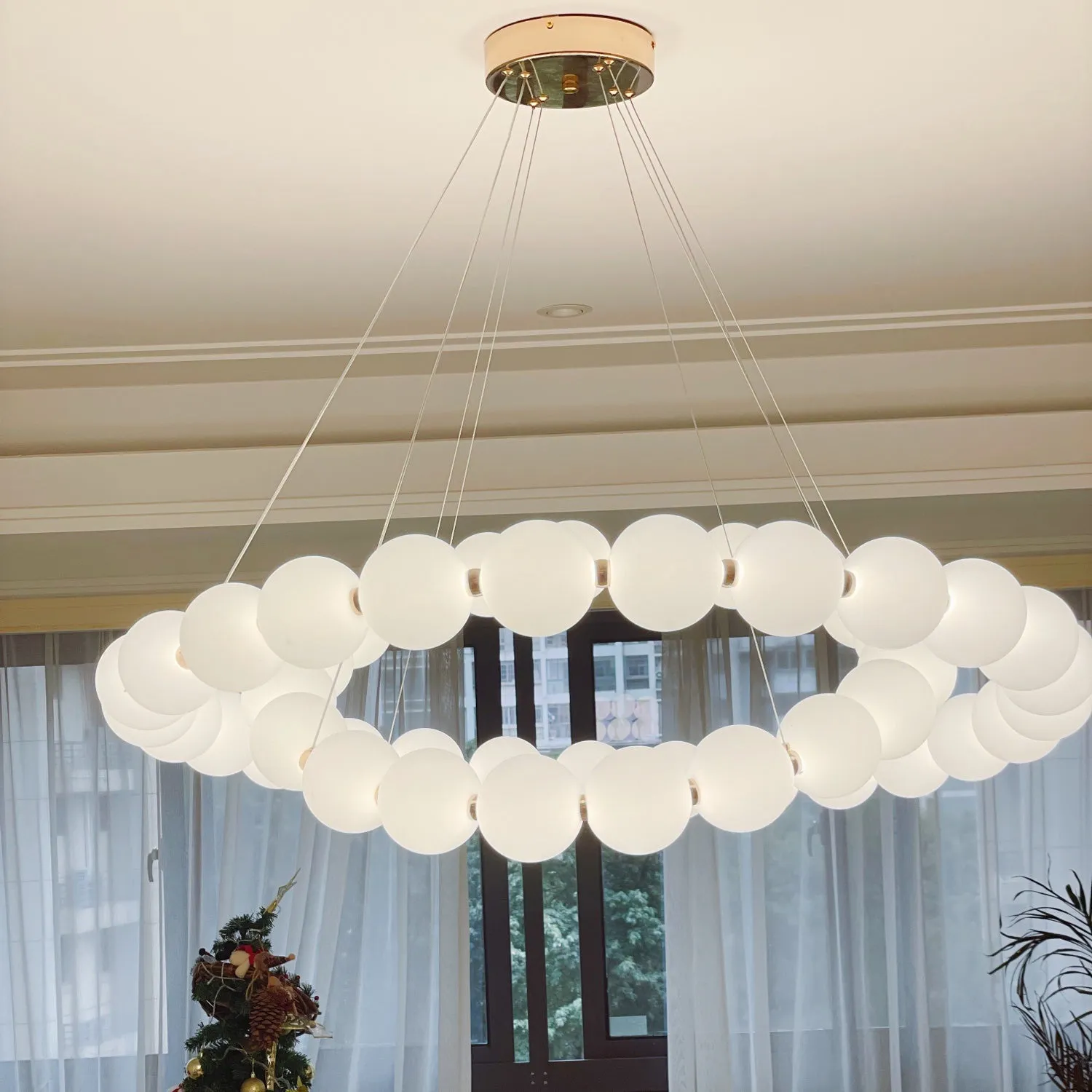 Pearl Necklace Chandelier