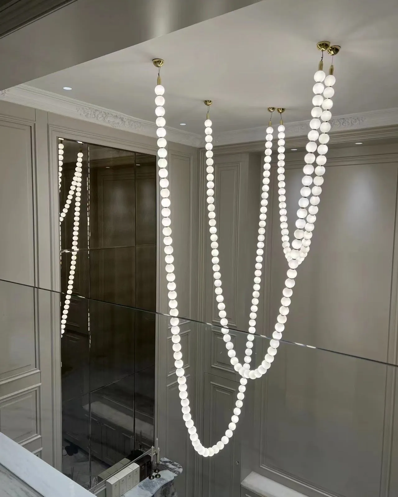 Pearl Necklace Chandelier