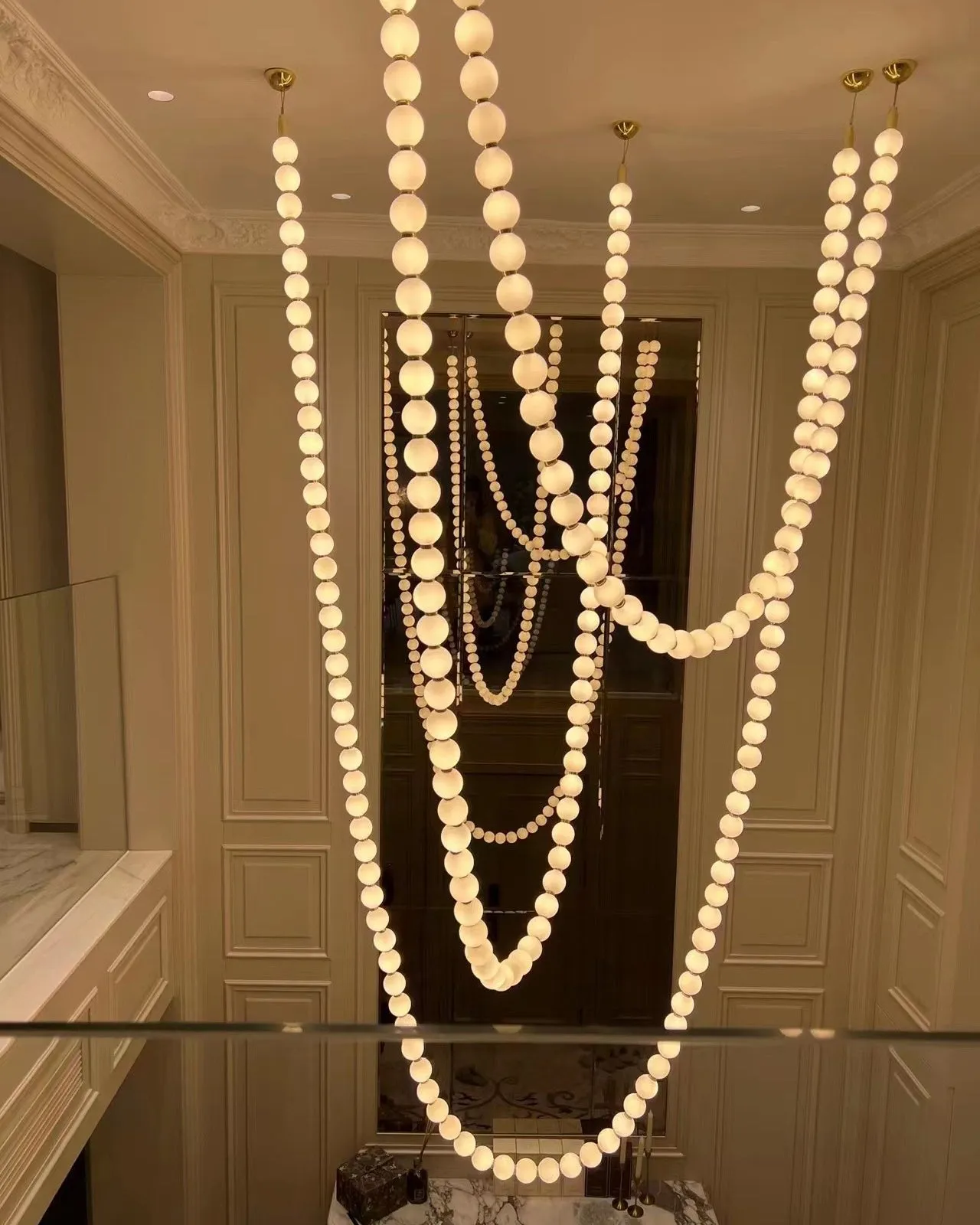 Pearl Necklace Chandelier