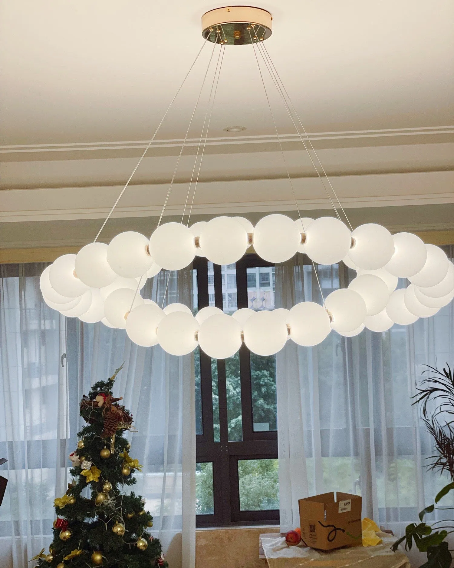 Pearl Necklace Chandelier