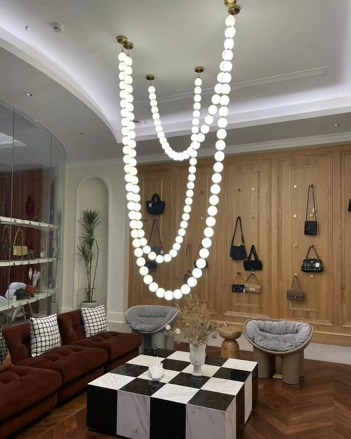 Pearl Necklace Chandelier