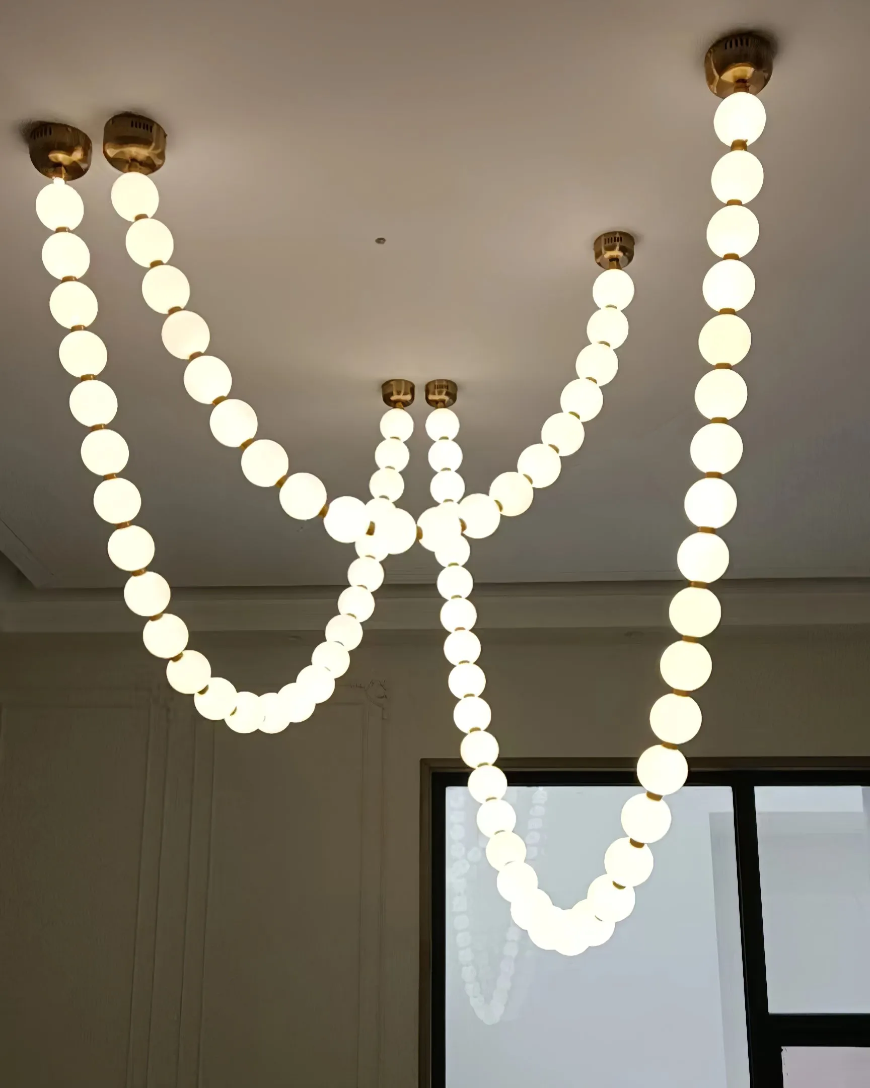 Pearl Necklace Chandelier