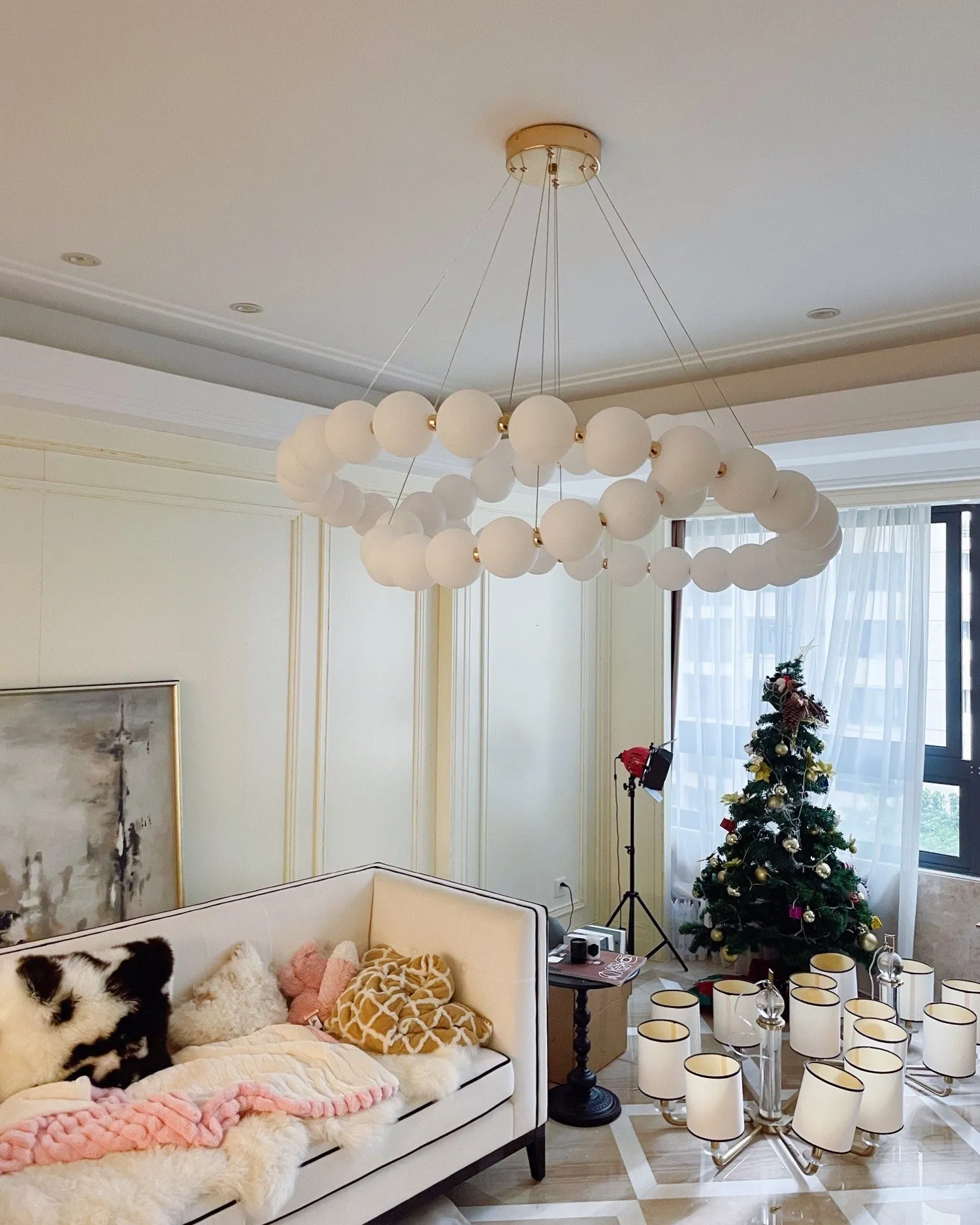 Pearl Necklace Chandelier