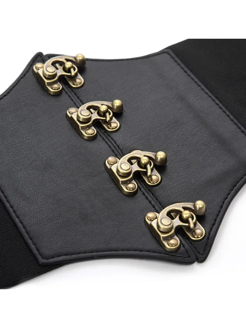 Pirate Retro Buckle Wide Waist Stretch Corset Belts