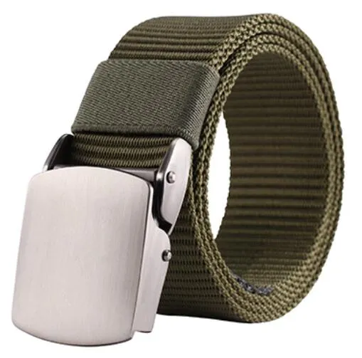 Premium Nylon Webbing Belt with Metal Buckle