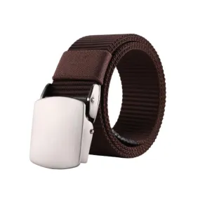 Premium Nylon Webbing Belt with Metal Buckle