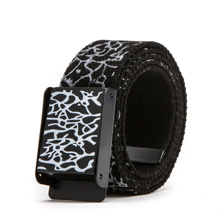 Printed Canvas Webbing Belt