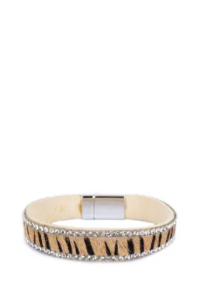 Rhinestone Animal Pattern Magnetic Bracelet